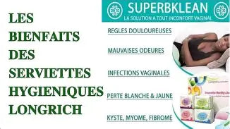 Dites adieu aux règles douloureuses, aux fibromes, aux myomes... Serviette Hygiénique Magnétique Longrich – Soulage, Protège & Assainit | Carton 19 packs